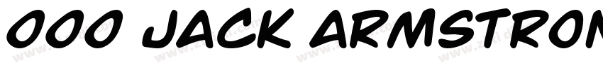 000 Jack Armstrong字体转换